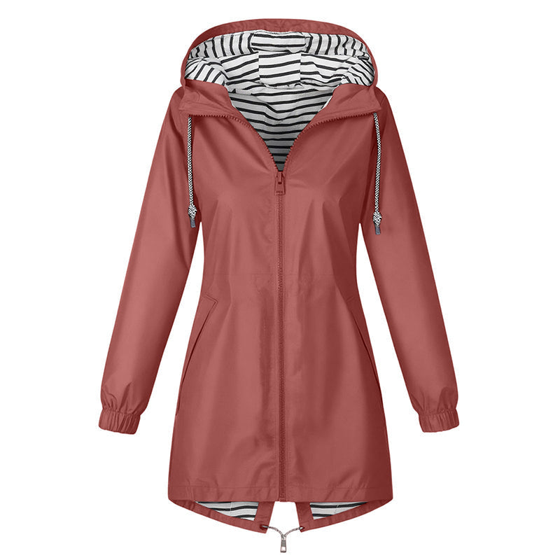 Praktischer Wetterschutz für unterwegs – Damen Outdoor-Kapuzenjacke