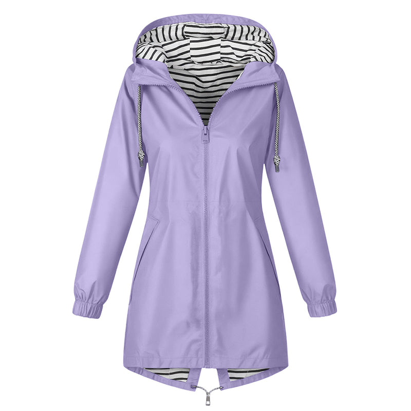 Praktischer Wetterschutz für unterwegs – Damen Outdoor-Kapuzenjacke