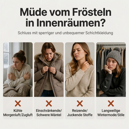 📢🎉50%Rabatt!!!🛍️✨Weites kapuzen-Cardigan für Damen mit Karo-Farblock-Design